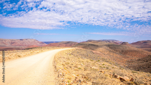 Namibia, Hardap region, Namib Desert East of the Namib Naukluft National Park towards Sossusvlei, Zaris pass.