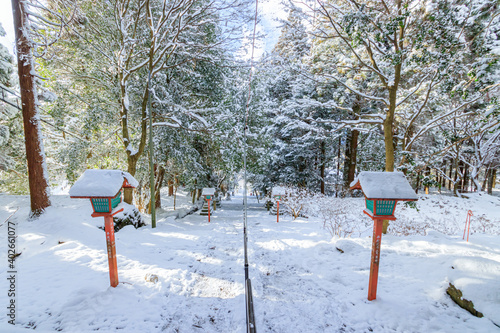 冬の英彦山神宮　福岡県田川郡　Hikosan Jingu in winter Fukuoka-ken Tagawa-gun photo