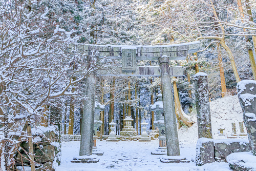 冬の英彦山神宮　福岡県田川郡　Hikosan Jingu in winter Fukuoka-ken Tagawa-gun photo