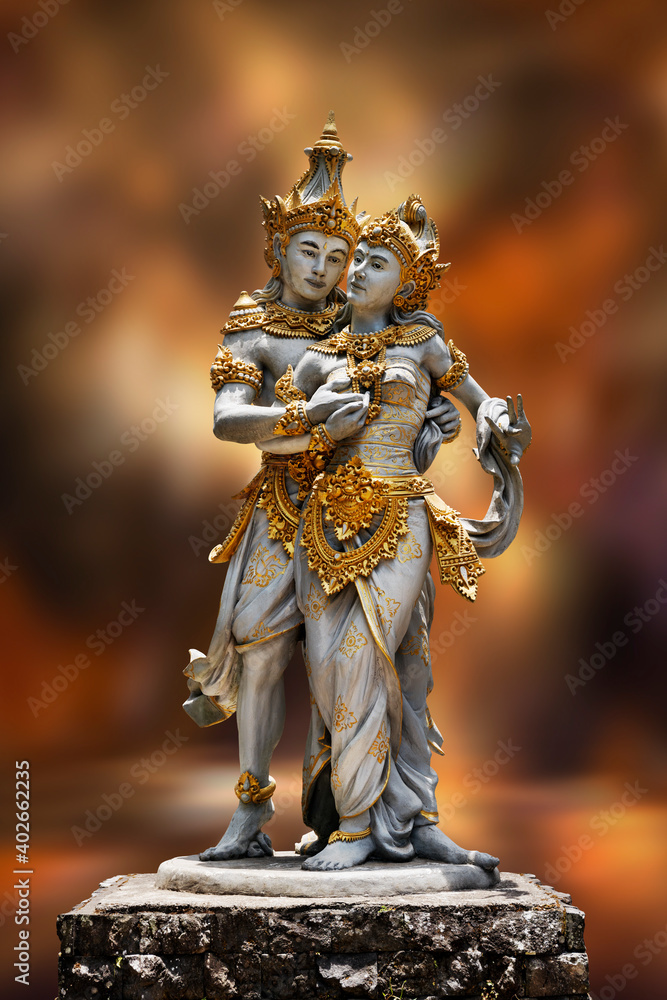 Held Im Altindischen Epos Foto de Indonesien-Bali; Statue der hinduistischen Gottheiten " Rama