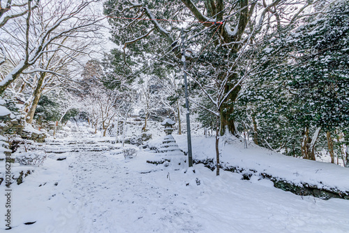 冬の英彦山神宮　福岡県田川郡　Hikosan Jingu in winter Fukuoka-ken Tagawa-gun photo