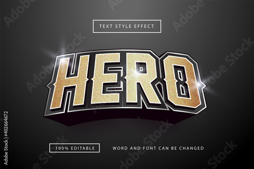 Gold Hero Text Effect editable premium free download
