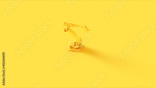 Yellow Industrial Manufacturing Laboratory Scientific Equipment 3d illustration render