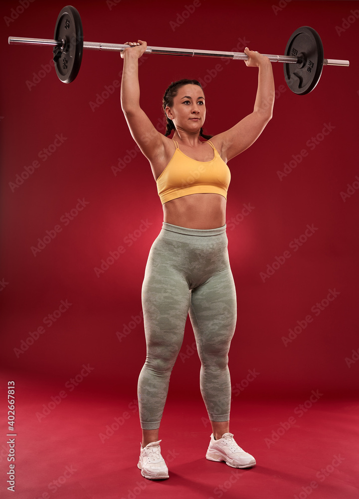 Plus size woman doing fitness exercises Plus size woman doing fitness exercises