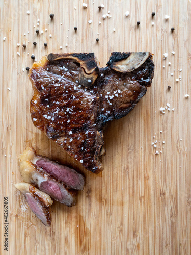 T-Bone Steak Medium-Rare 