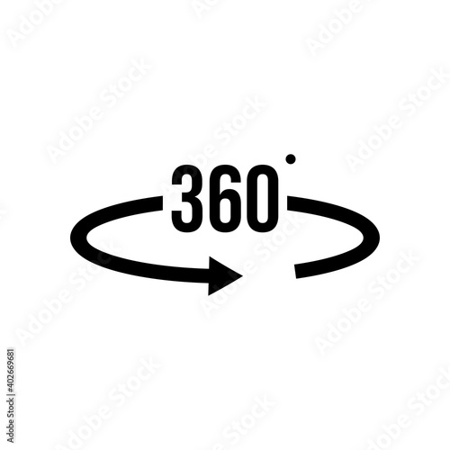360 degrees icon