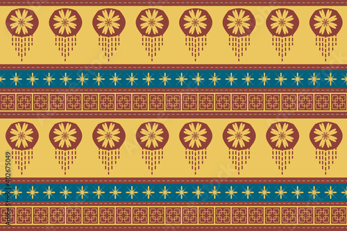 geometric ethnic pattern seamless. color oriental composition. vector illustration.design for wallpaper, background, fabric, curtain, carpet, clothing, batik.