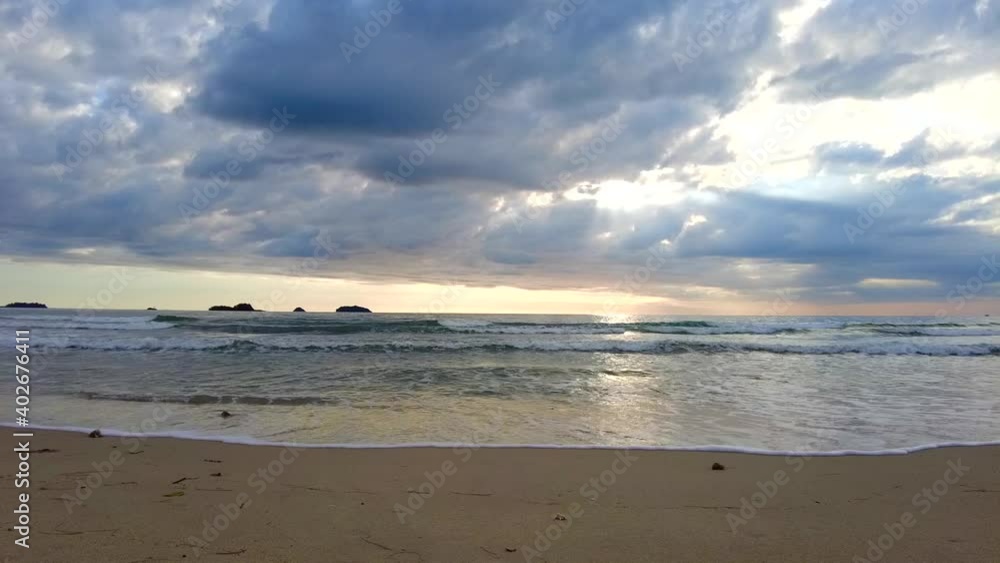Klong Prao beach Thailand. At Klong Prao Beach, Koh Chang Island, Trat Thailand. The View of beach sea sand and sky in summer day. Beach sea space area.
