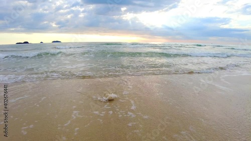 Klong Prao beach Thailand. At Klong Prao Beach, Koh Chang Island, Trat Thailand. The View of beach sea sand and sky in summer day. Beach sea space area.