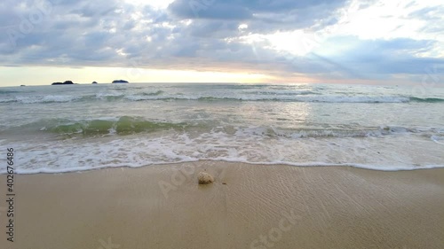 Klong Prao beach Thailand. At Klong Prao Beach, Koh Chang Island, Trat Thailand. The View of beach sea sand and sky in summer day. Beach sea space area.