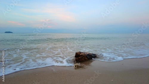 Klong Prao beach Thailand. At Klong Prao Beach, Koh Chang Island, Trat Thailand. The View of beach sea sand and sky in summer day. Beach sea space area.