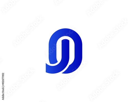 JO OJ LETTER LOGO DESIGN VECTOR TEMPLATE