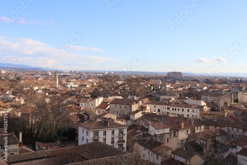 Vue d'ensemble de Avignon, vue sur les toîts, ville de Avignon, département du Vaucluse, France