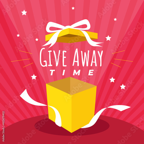 Give away time illustration background
