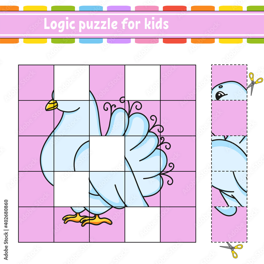 Logic puzzle for kids. Education developing worksheet. Learning game ...