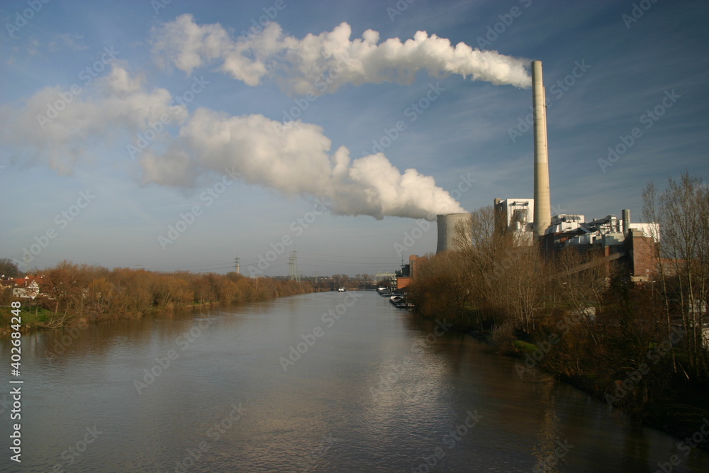 ENBW Kohlekraftwerk in Heilbronn am Neckar