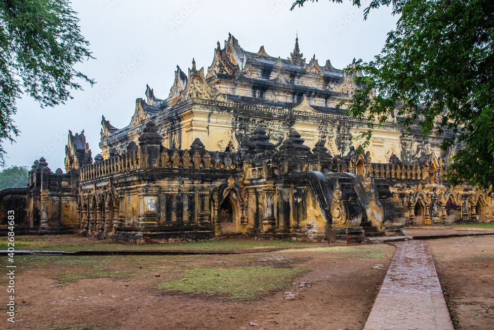 The Maha Aung Mya Bonzan Monastery in Inwa Ava near Mandalay Myanmar Burma Southeast Asia The Maha Aung Mya Bonzan Monastery in Inwa Ava near Mandalay Myanmar Burma Southeast Asia