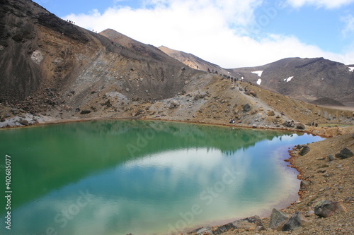Emerald Lake im Tongariro Nationalpark, Neuseeland