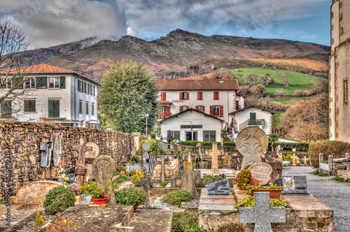 Sare, French Basque Country, HDR Image photo