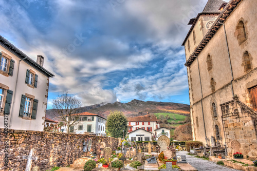 Sare, French Basque Country, HDR Image