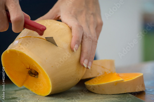 Kitchen knife broke while cutting a butternut Squash 