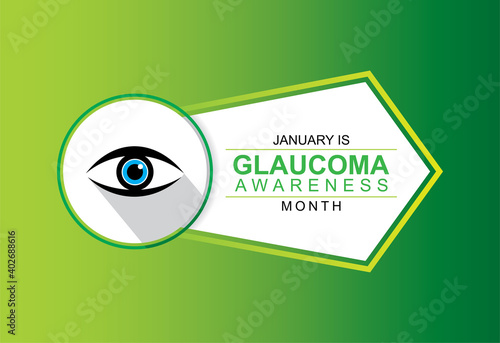 glaucoma awareness month concept poster