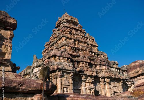 Sangameshwara temple outlook at Pattadakal, karnataka photo