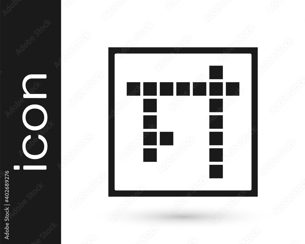 Black Bingo icon isolated on white background. Lottery tickets for american bingo game. Vector. Black Bingo icon isolated on white background. Lottery tickets for american bingo game. Vector.