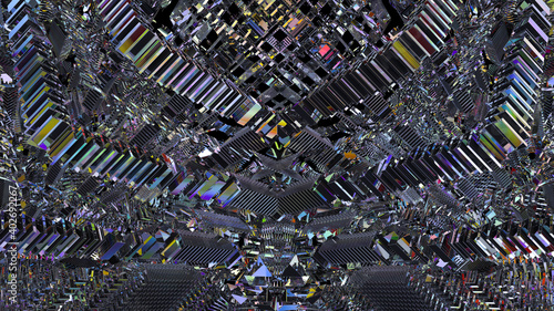 Digital garbage, grange glitch or error. Abstract futuristic cyberspace background