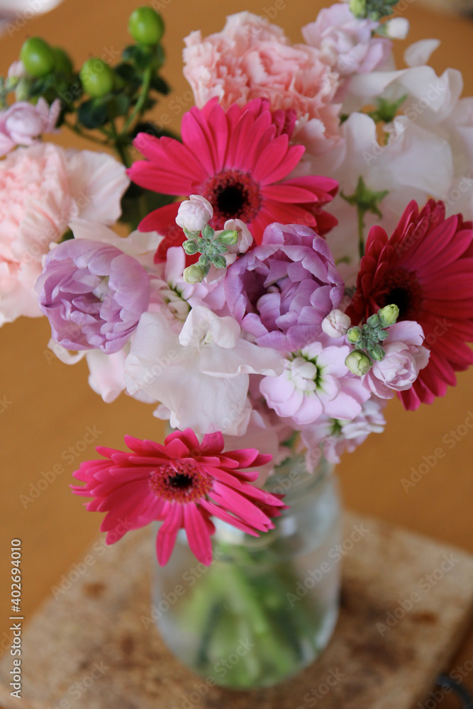 Obraz premium ピンク色の花束