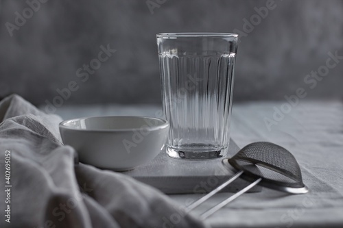 Cutlery on a light background.