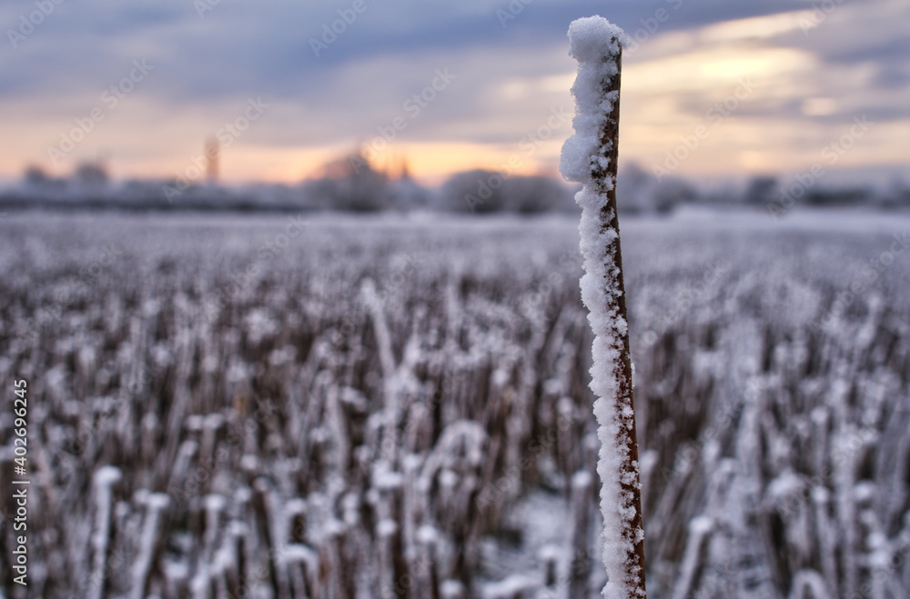 Winterlandschaft kurz nach Sonnenaufgang Winterlandschaft kurz nach Sonnenaufgang