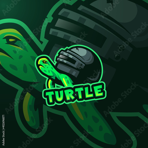 Turtle esport logo gaming squad