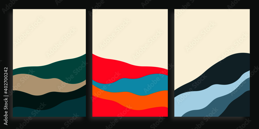 Simple cover templates. Abstract backgrounds for catalogues, business