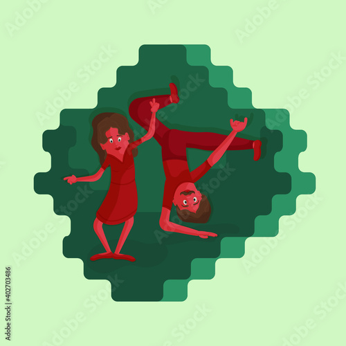 two people dance an incendiary dance