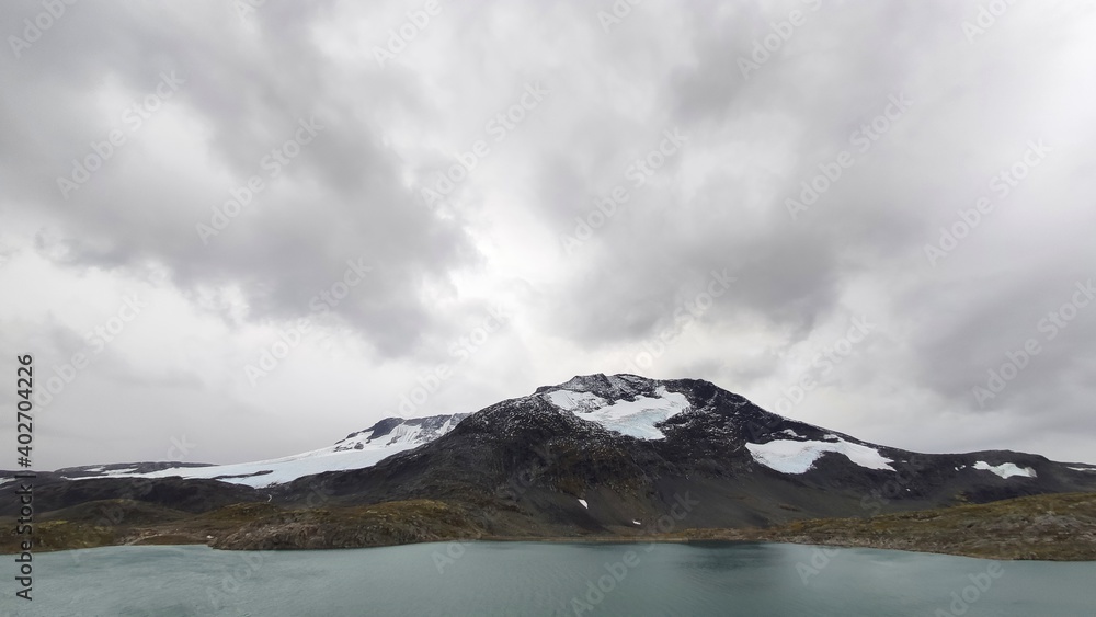 Norwegian lake and mountain