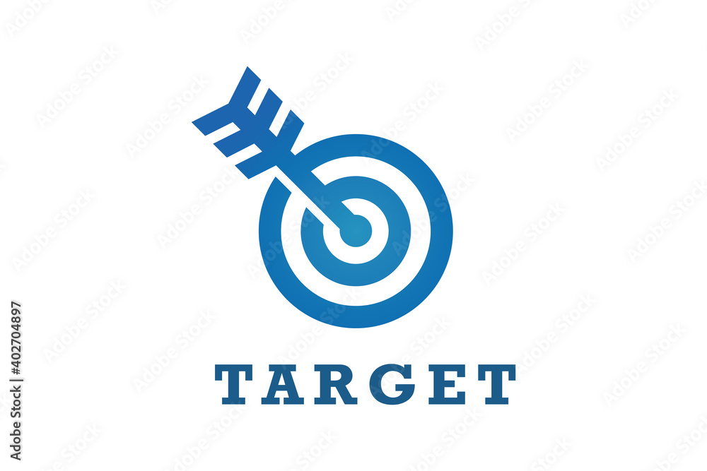 Tech target modern technological blue colour hunter logo Tech target modern technological blue colour hunter logo