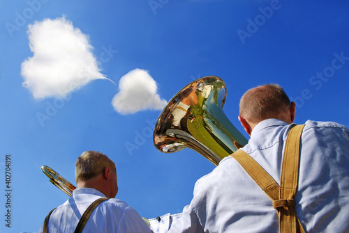 Herzliche bayerische Blasmusikwolken