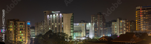 Long Exposure Night CityScape of Dhaka City