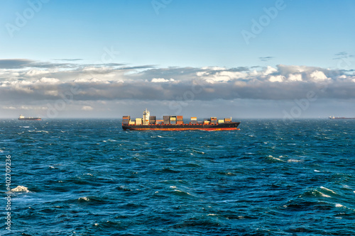 ship at anchor in english channel