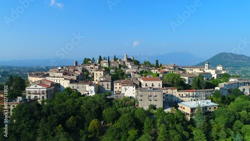 Pico, Ciociaria Italia: paesino in provincia di Frosinone 
Veduta aerea del centro storico di Pico photo