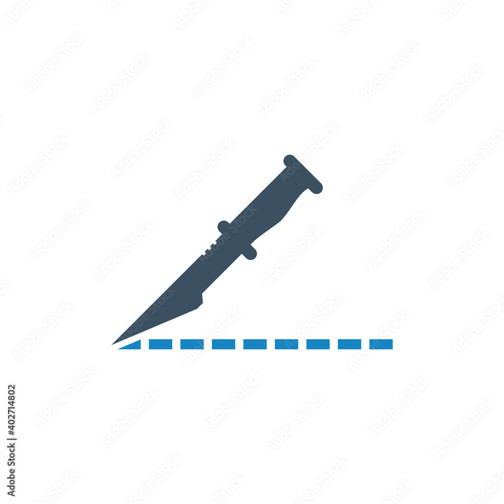 Knife cut icon Knife cut icon