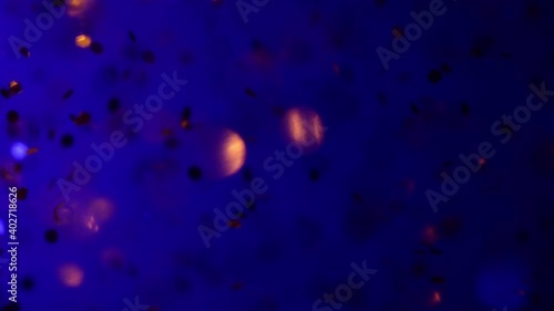 Glitter in liquid Blue background - SLOW (ID: 402718626)