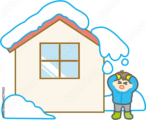 屋根　落雪　注意
