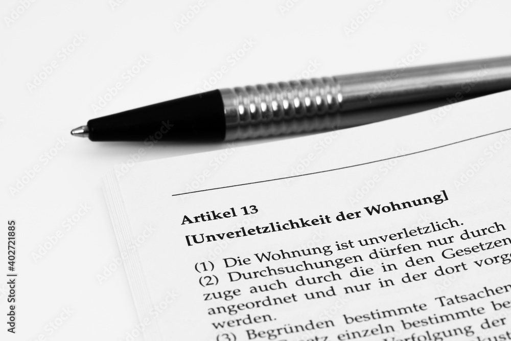 Artikel 13 im Grundgesetz Artikel 13 im Grundgesetz