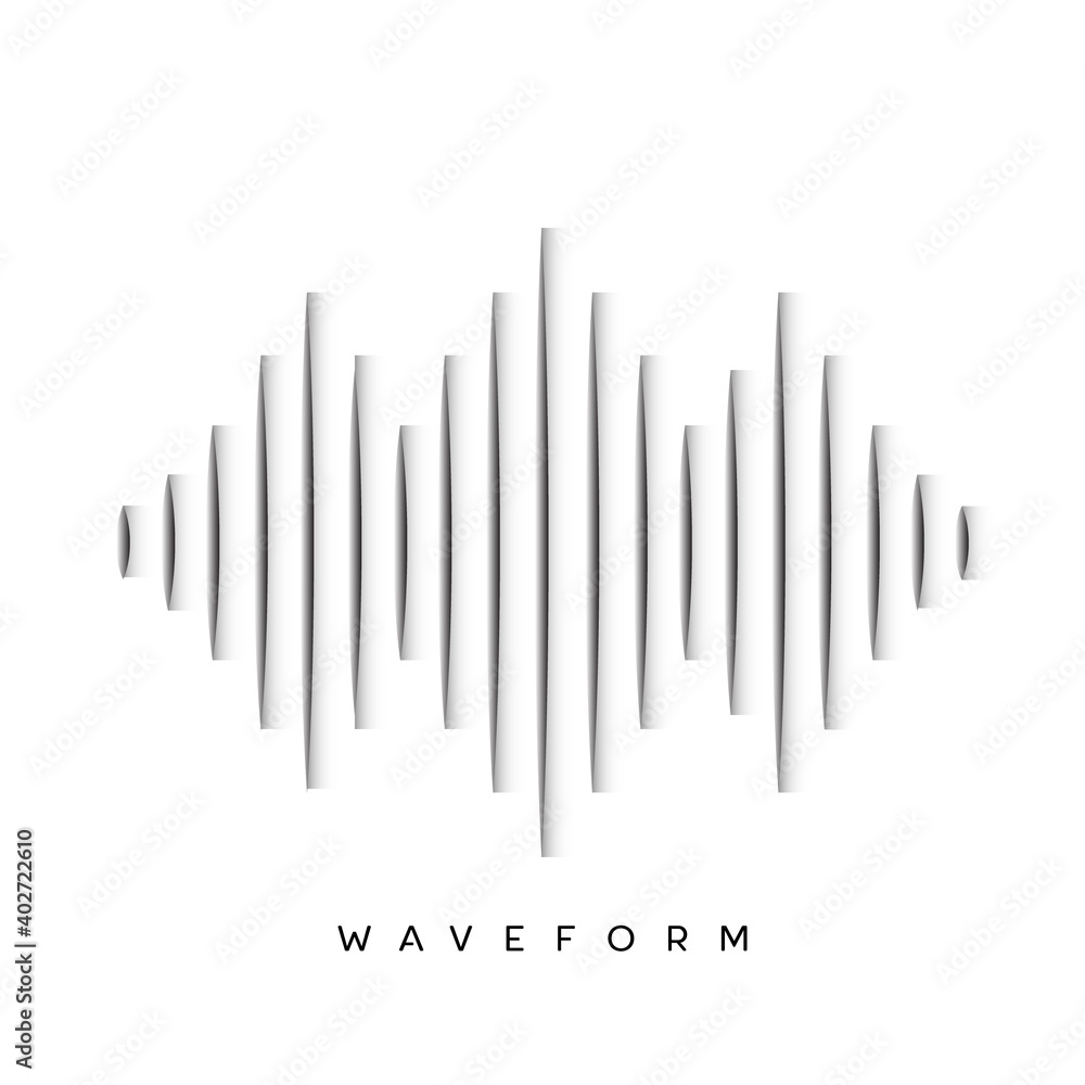 Waveform background design vector Waveform background design vector
