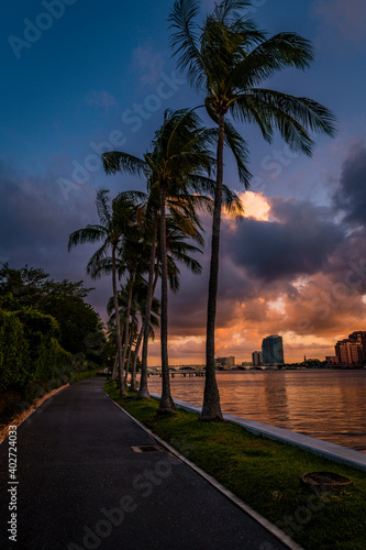 Sunset view in West Palm Beach