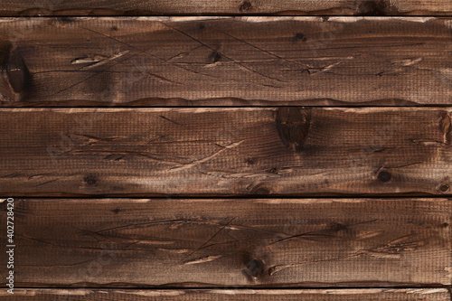 Wooden background. Natural wood texture with knots and scratches