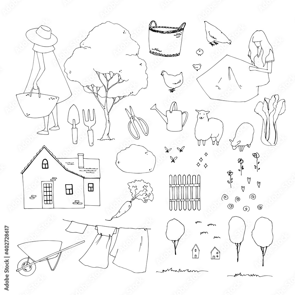 garden clipart black and white farm gardening clip art garden tools