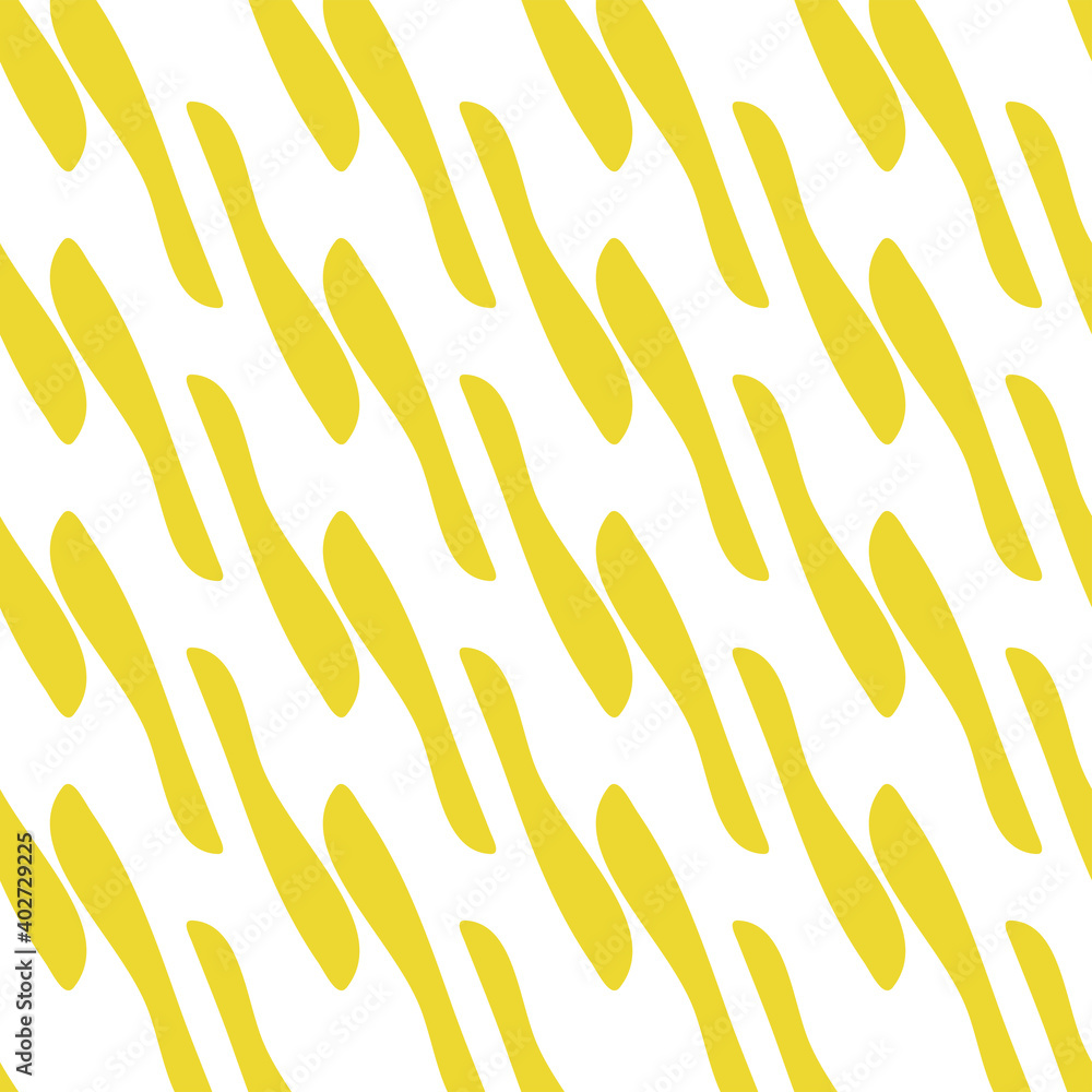 Golden Rain. Abstract colorful unusual seamless pattern on a white background. Abstract shapes for design of fabric, textile, wallpaper, print. Vector illustration Golden Rain. Abstract colorful unusual seamless pattern on a white background. Abstract shapes for design of fabric, textile, wallpaper, print. Vector illustration